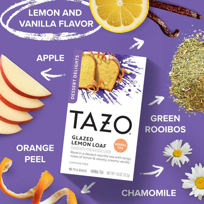 15 individually foil-wrapped tea bags per box to lock in freshness and aroma