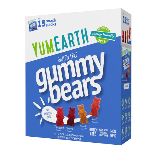 15 individually wrapped 0.7 oz single-serving snack packs per box