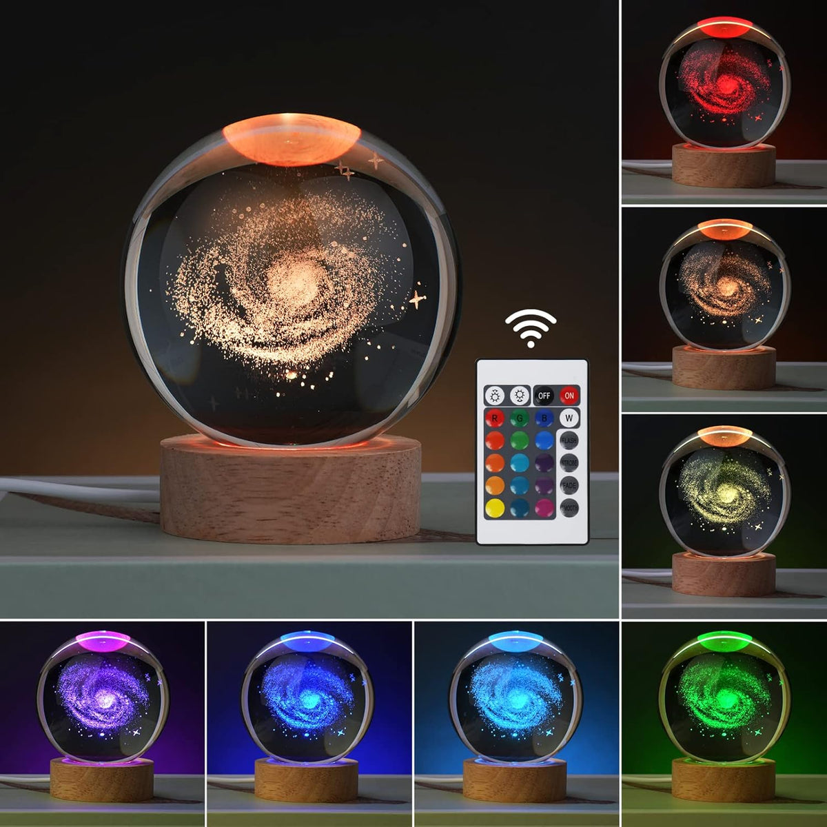 16 color-changing led light options