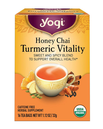 16-count box of individually wrapped compostable tea bags