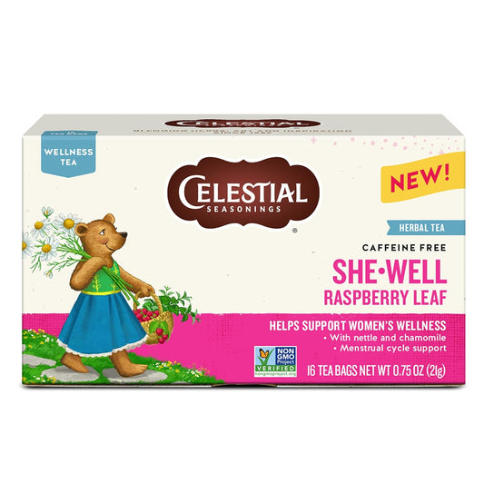 16-count box of stringless herbal tea bags per package