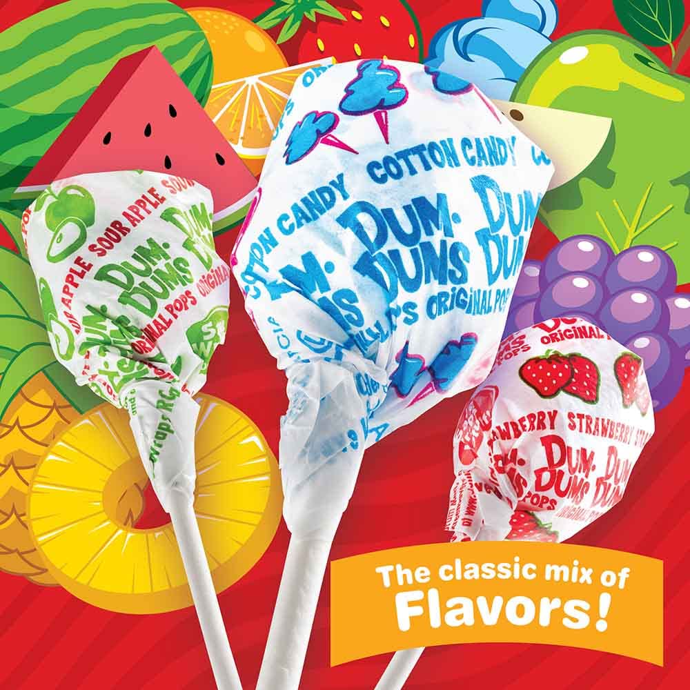 16-flavor assorted mix including root beer, sour apple, and strawberry