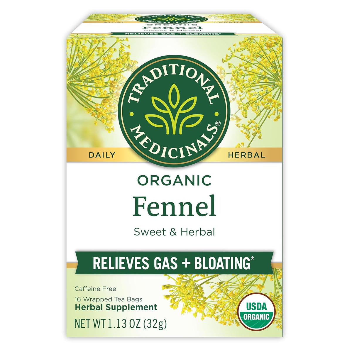16 individually sealed tea bags per box for freshness