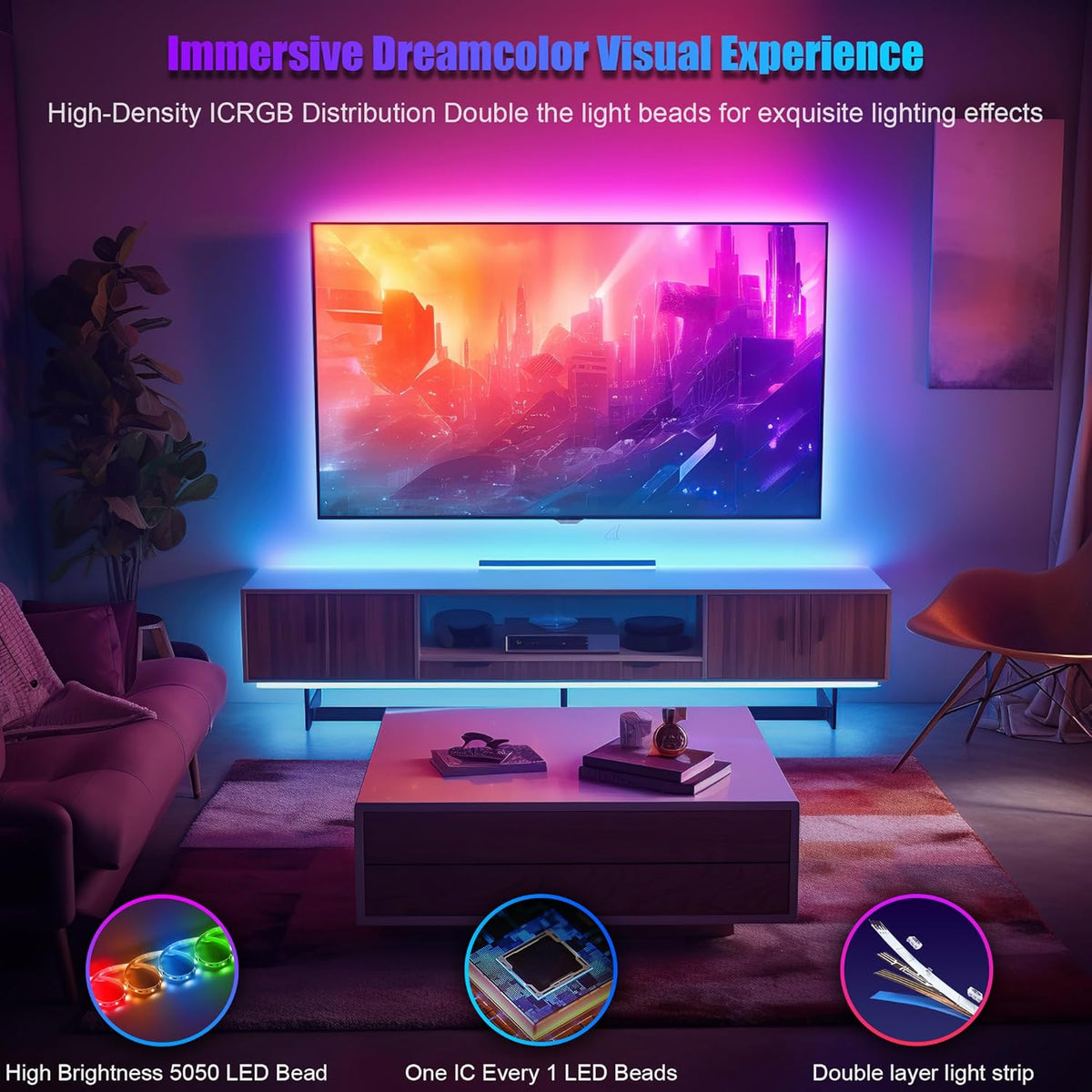 16 million colors with 40+ dynamic scene modes and diy segment customization