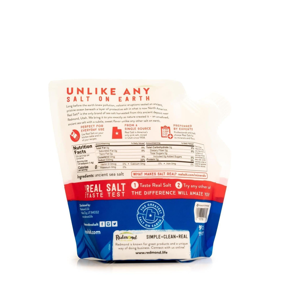16-ounce flexible resealable pouch for pantry storage