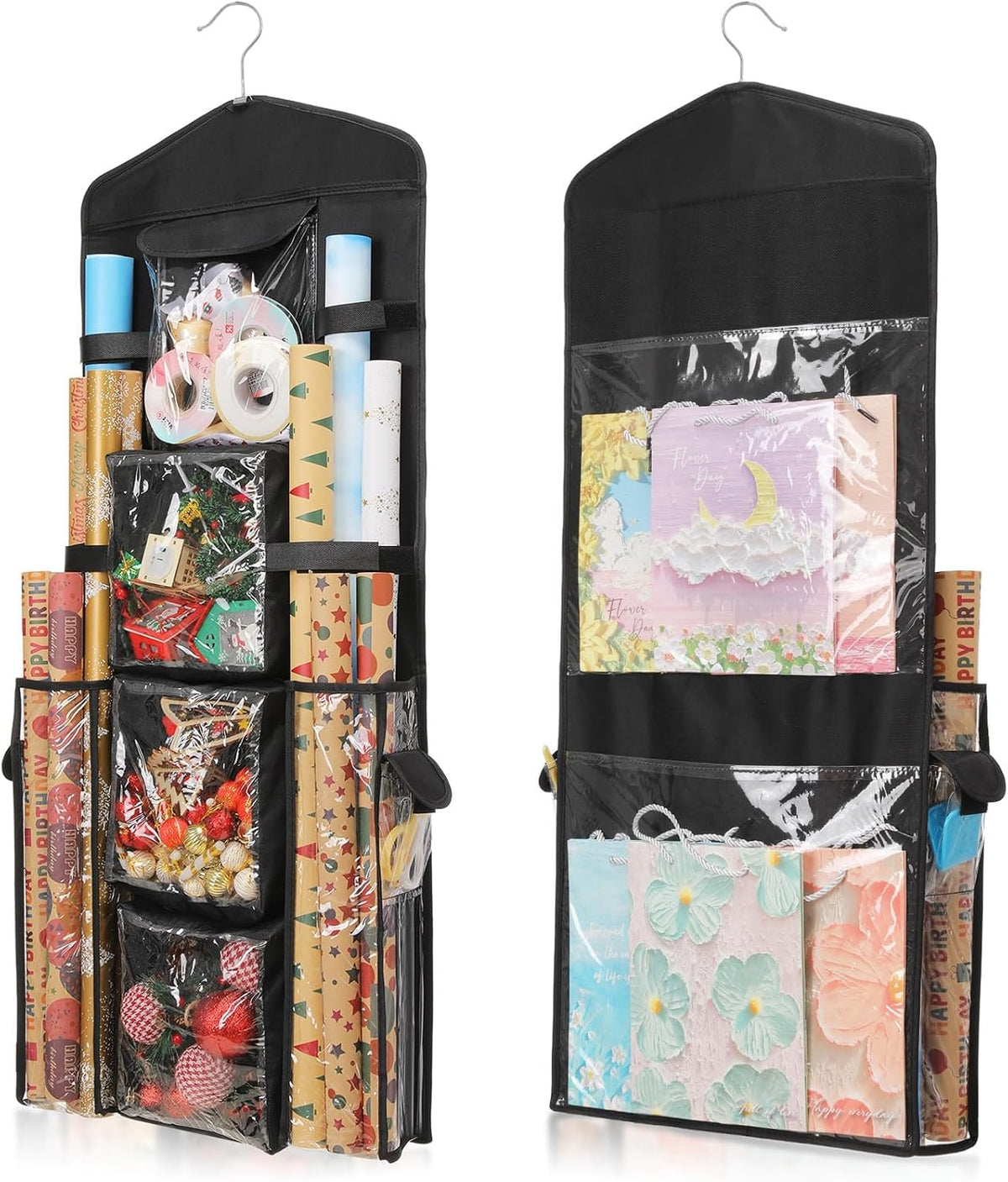 16"w x 41"h extra-large double-sided hanging organizer