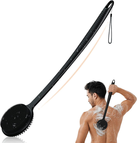 17-inch extra-long handle with non-slip grip and hanging hole