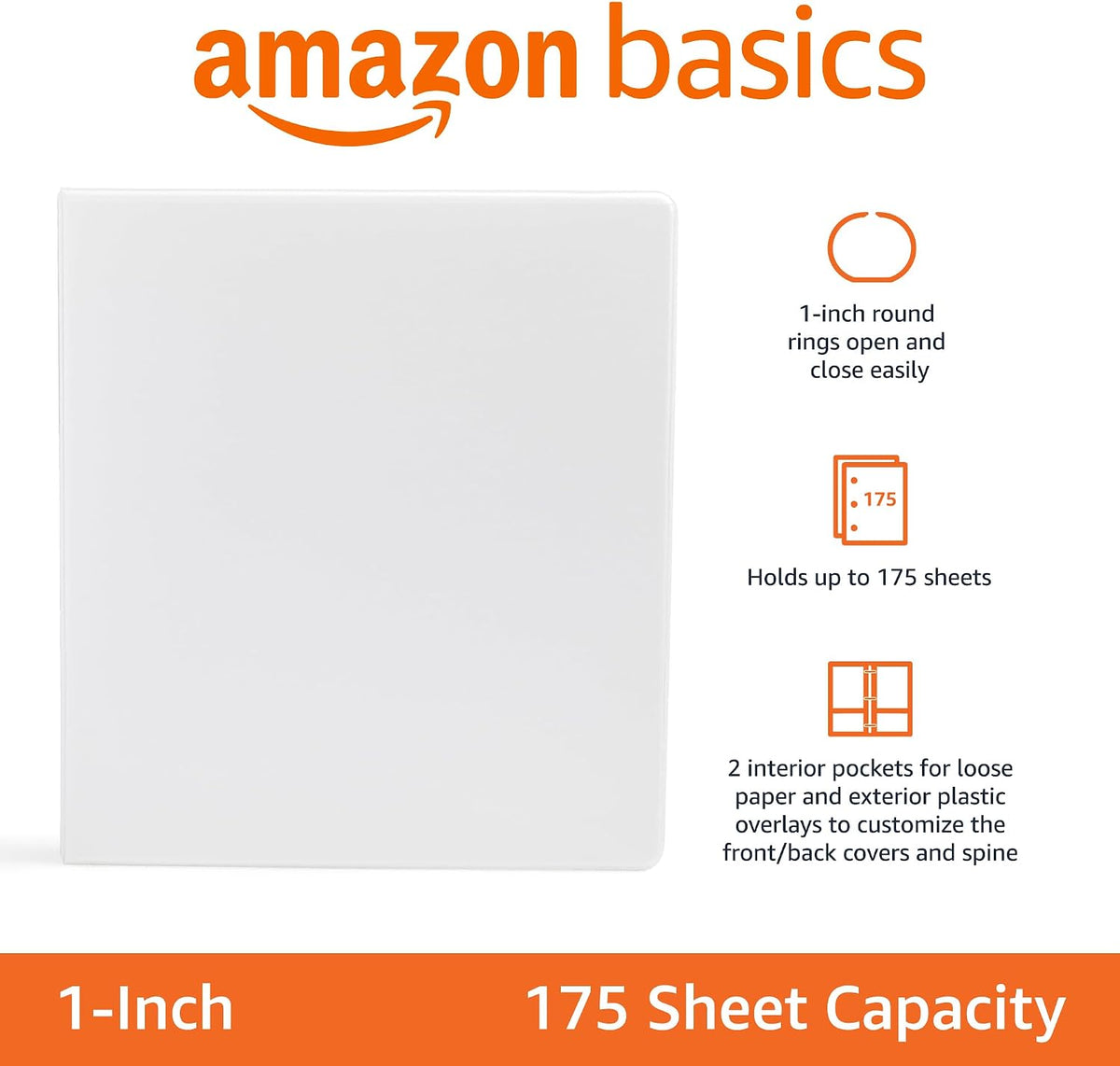 175 sheet capacity suitable for a full semester or quarter