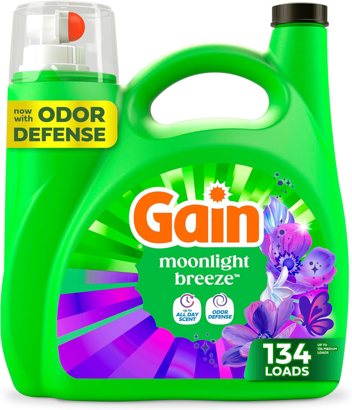 177 fl oz jug delivering 134 medium loads of detergent