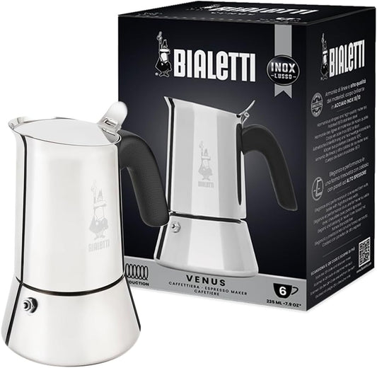 18/10 polished stainless steel construction with induction-compatible base