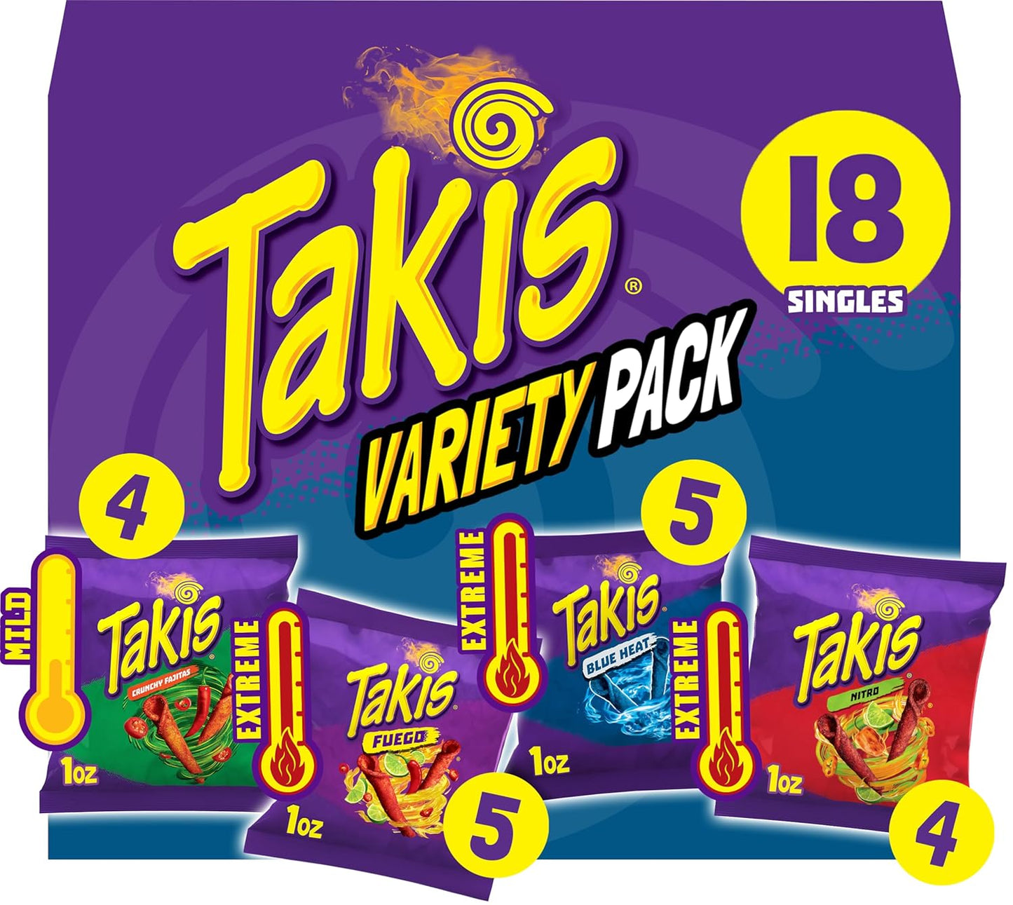18 individually wrapped 1 oz bags in one variety box