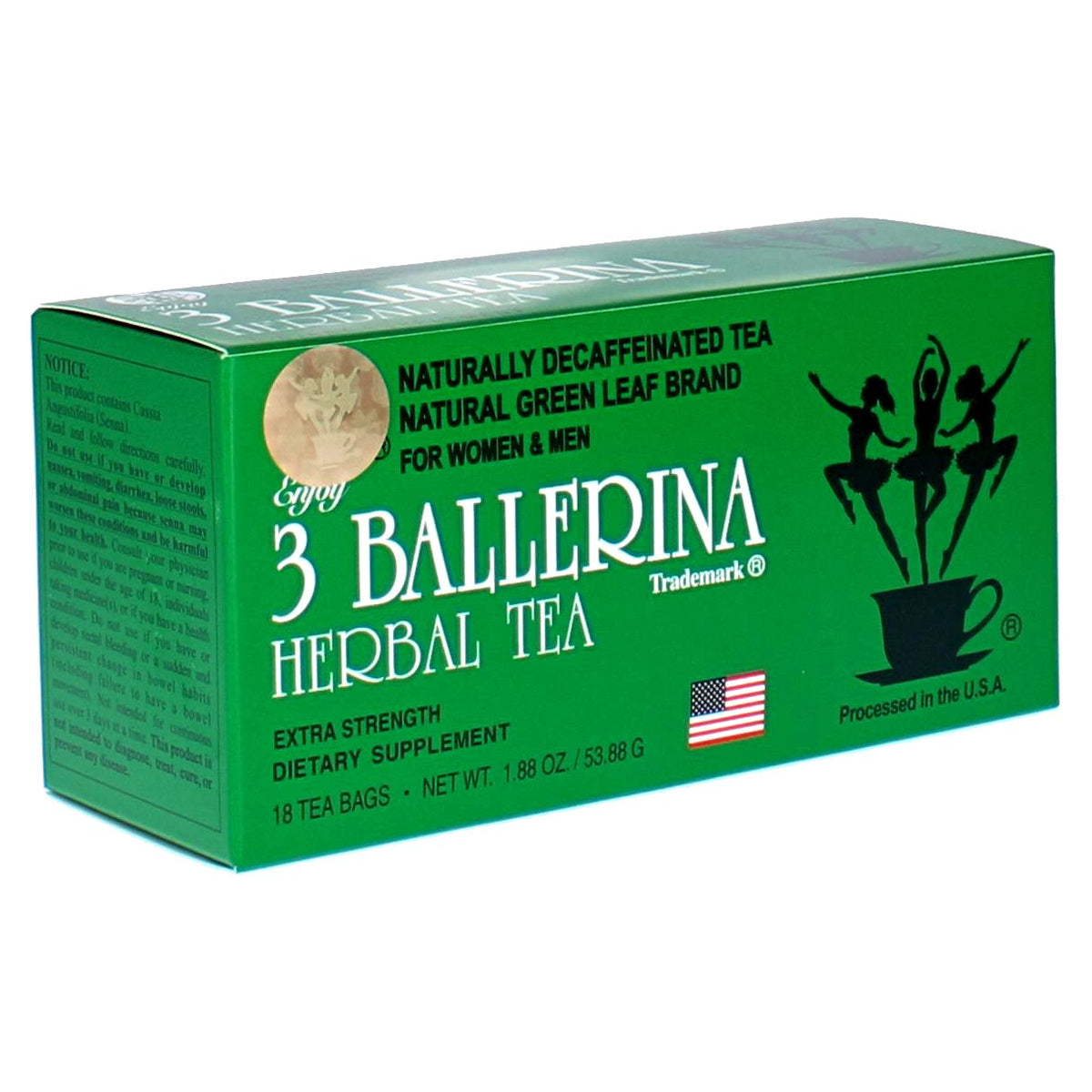18 teabag standard pack with bulk options up to 108 count (6 pack)
