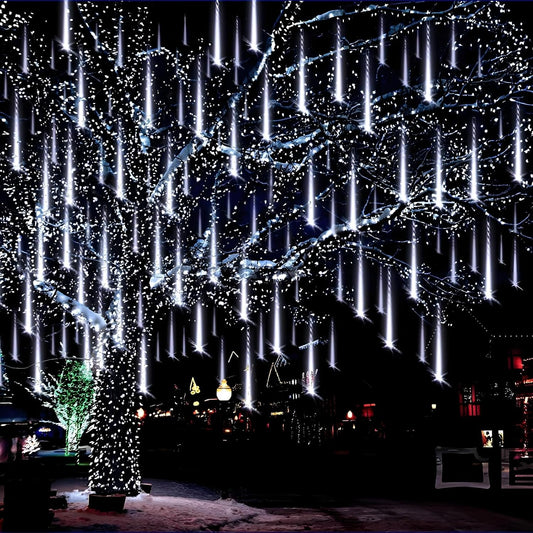 192 leds distributed across 8 tubes (24 leds per tube) with sequential meteor-style on/off animation