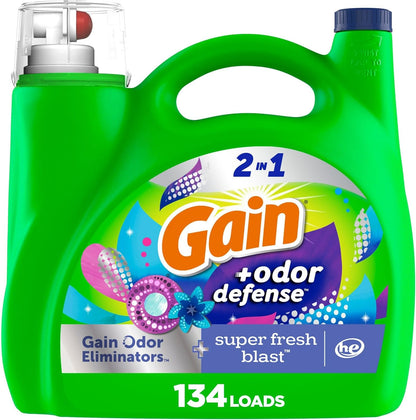 194 fl oz jug delivering 134 loads of detergent