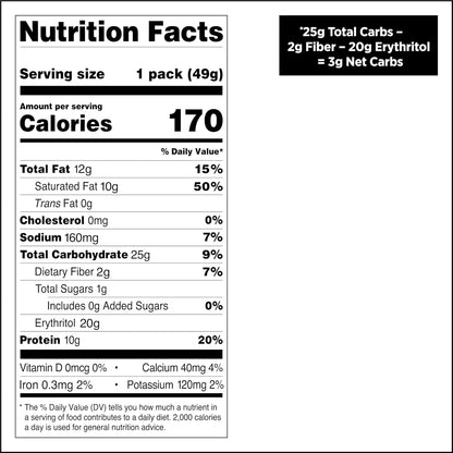 1g sugar with erythritol, allulose, and sucralose sweeteners