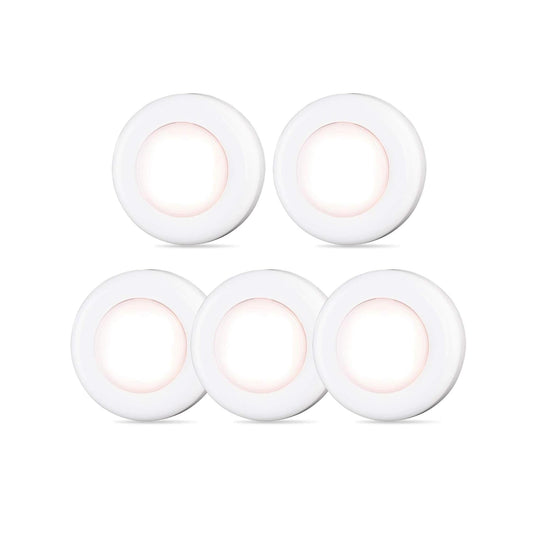 2.8-inch round stick-on puck design with ultra-strong adhesive backing