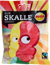 Bubs Godis Sur Skalle Swedish Sour Skull Gummy Candy Two-Pack – Family-Safe Fruit Chewy Sweets for Playdates, Classroom Parties & Halloween Buckets
