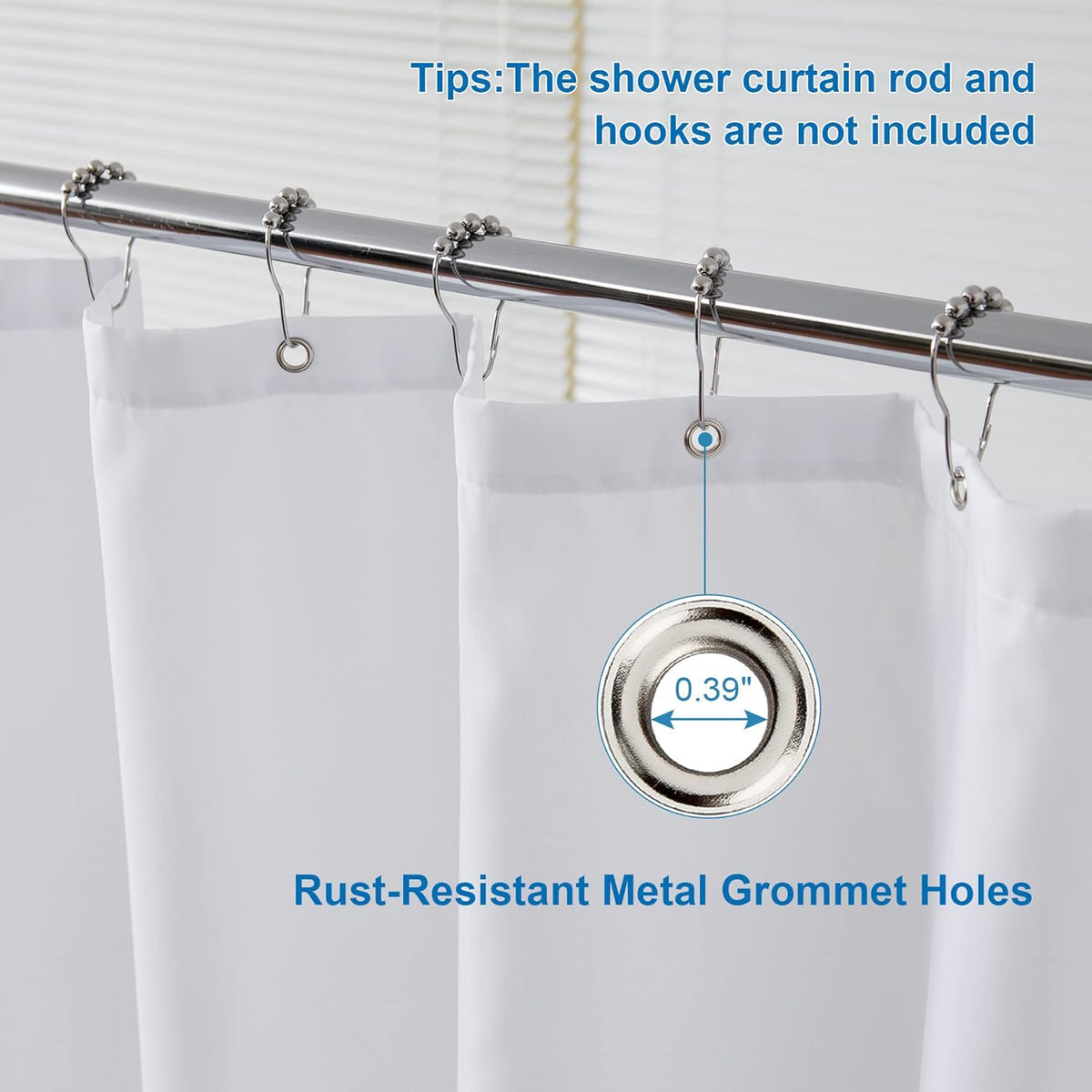 2-in-1 curtain and liner design (no separate liner required)