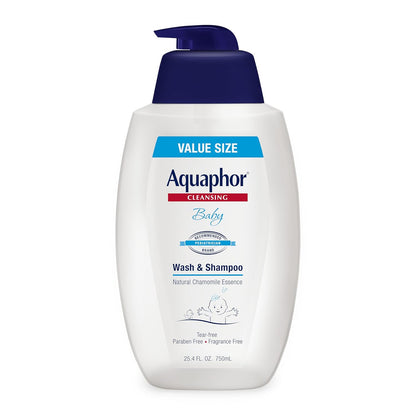 2-in-1 tear-free baby wash and shampoo formula