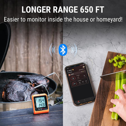2 or 4 stainless steel probes (varies by variant) for simultaneous multi-meat monitoring
