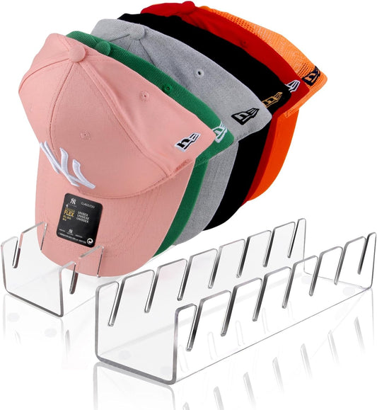 2-pack configuration storing up to 14 hats total