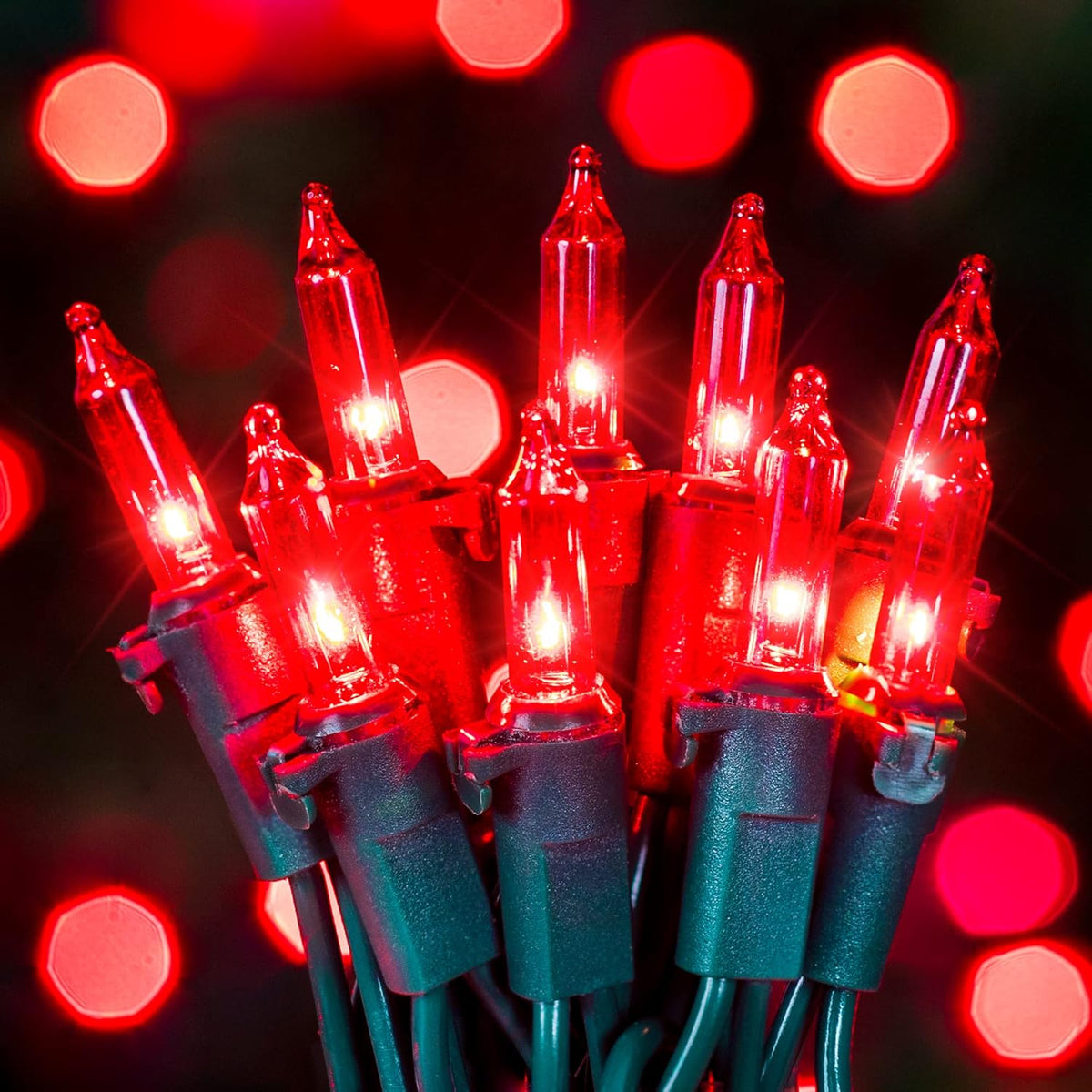2-pack of 50-count incandescent mini bulb string lights at 13 feet each (2.76-inch spacing)