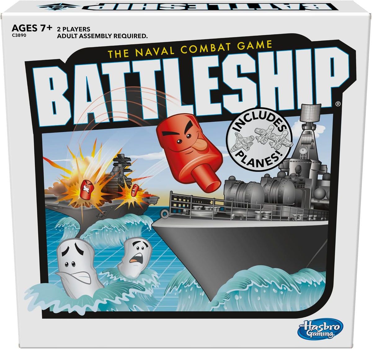 2 portable battle cases with integrated ship, plane, and peg storage