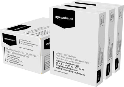 20 lb paper weight with smooth finish for consistent toner/ink laydown