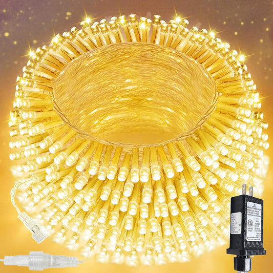 200 led bulbs on 66ft clear copper wire strand