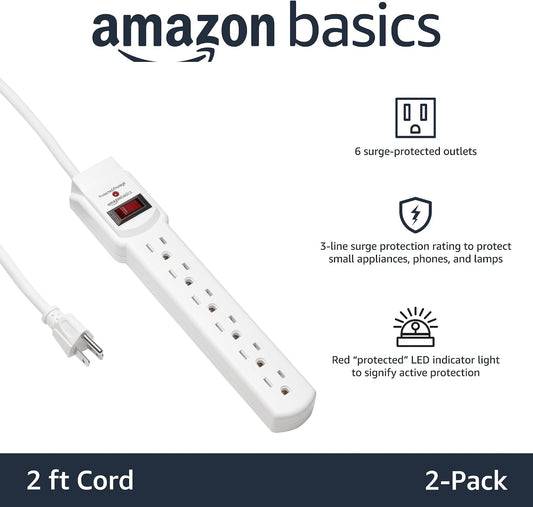 200j (or upgraded 600j) 3-line surge protection with red led status indicator