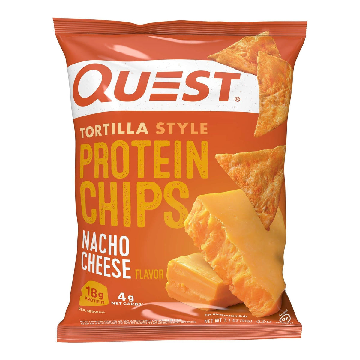 20g protein per 1.1 oz single-serve bag