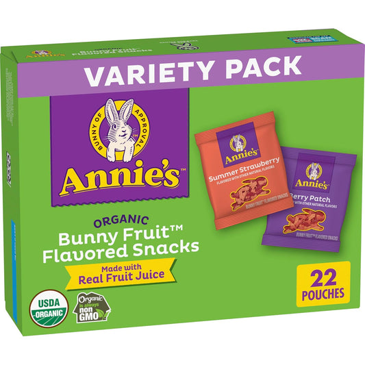 22 individually wrapped single-serve pouches in a 15.4 oz box