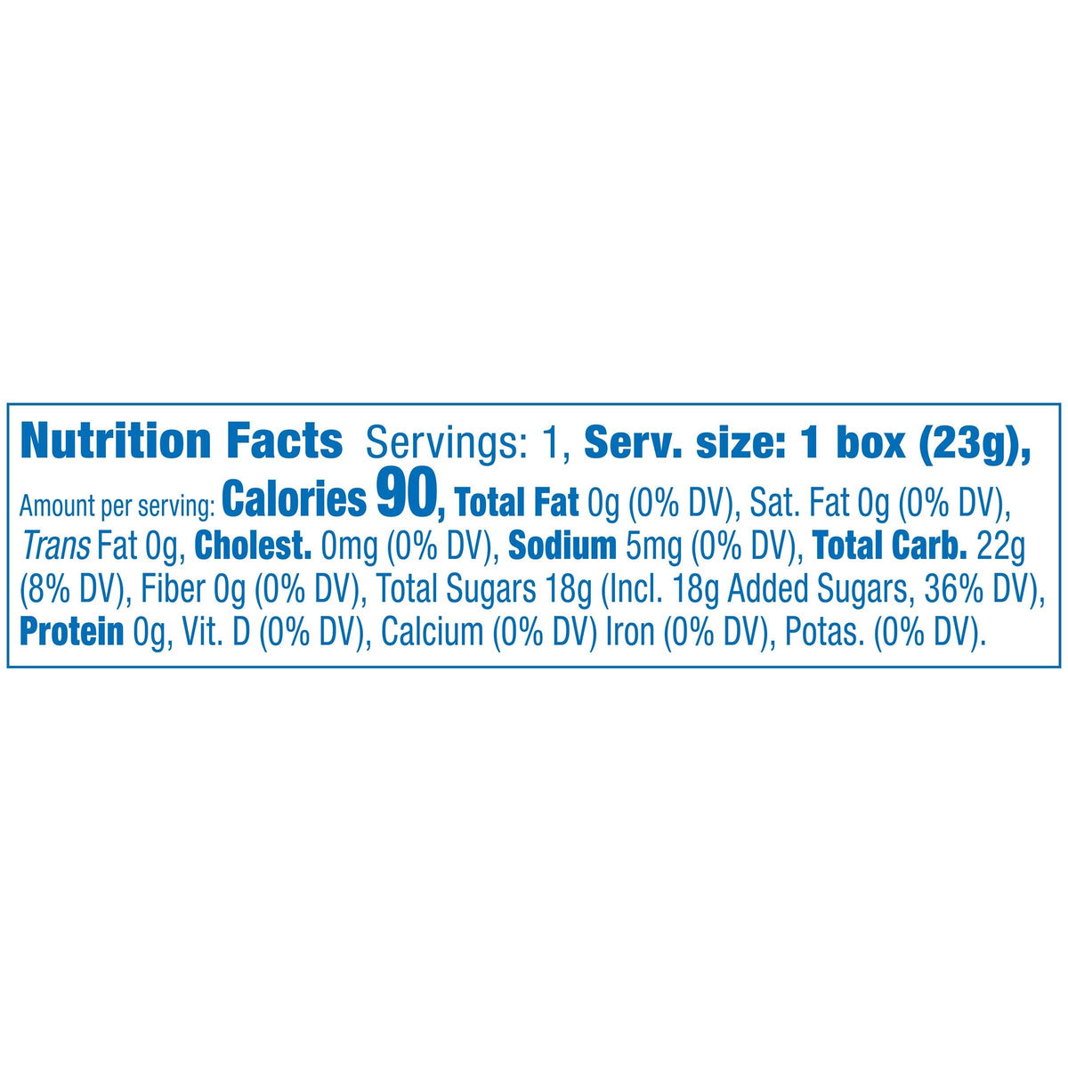 24 individual 0.8 oz treat-size boxes per pack