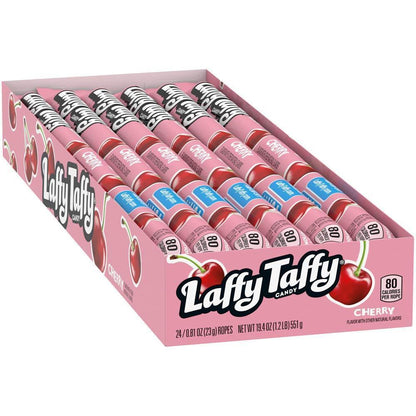 24 individually wrapped laffy taffy rope pieces per box