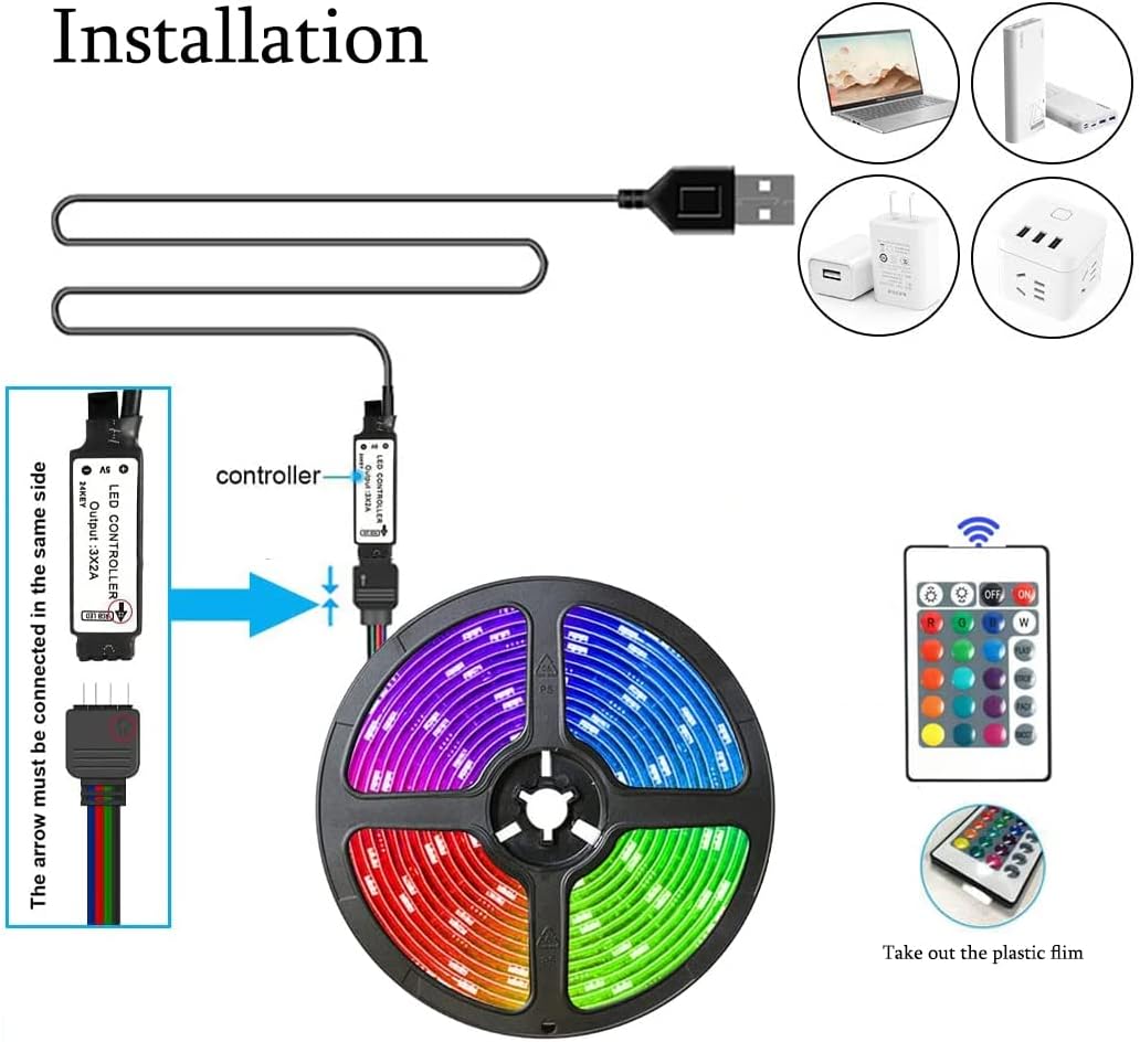 24-key ir remote control plus app-based wireless control