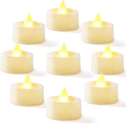 240mah lithium manganese dioxide battery delivering 200+ hours of illumination, roughly 40x traditional wax tea lights