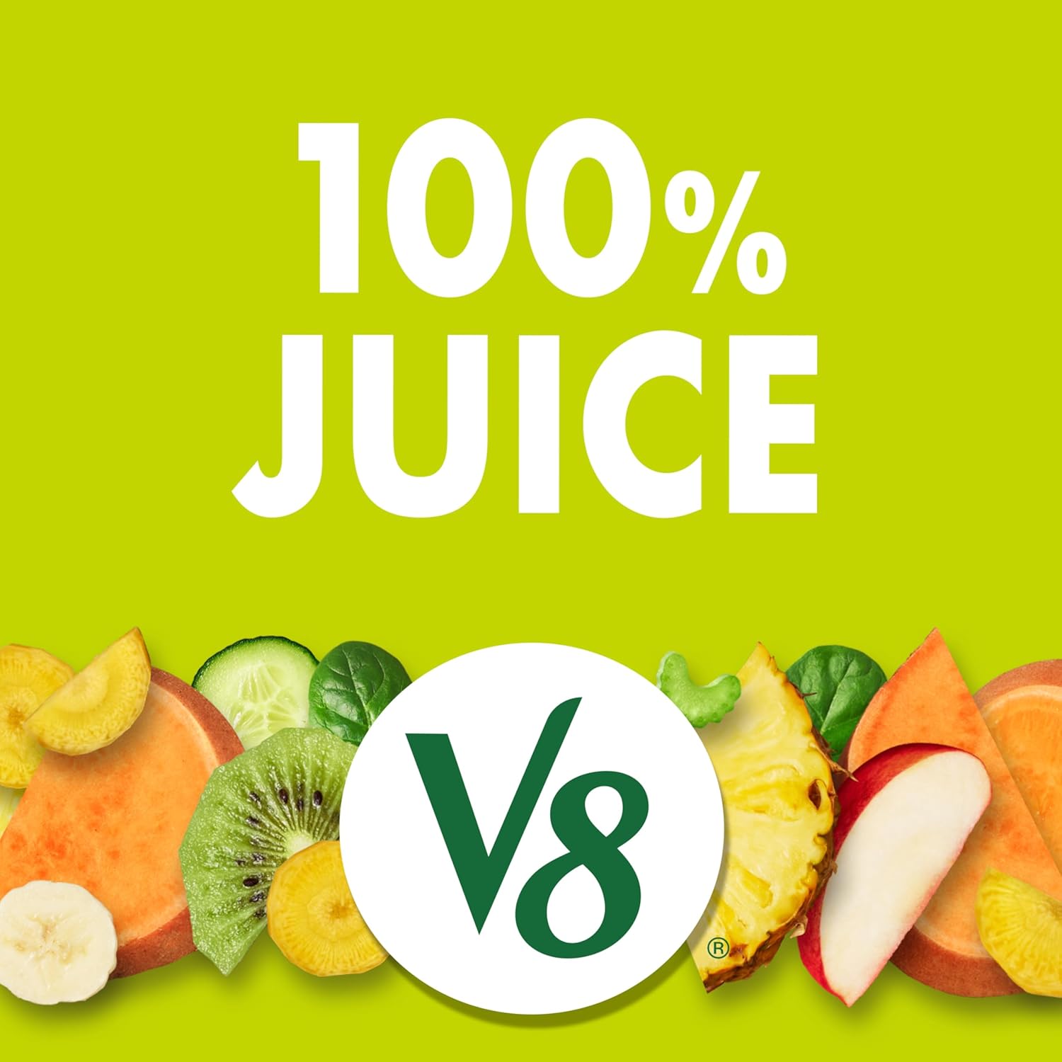 25% less sugar per 8 fl oz than leading 100% juice competitors (18g vs 25g)