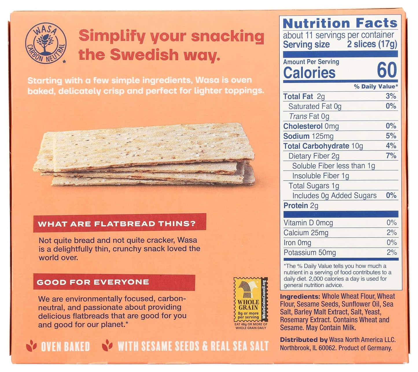 25% of usda daily recommended whole grain allowance