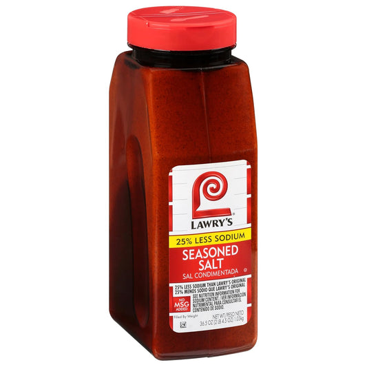 25% reduced sodium formulation using potassium chloride as partial salt substitute