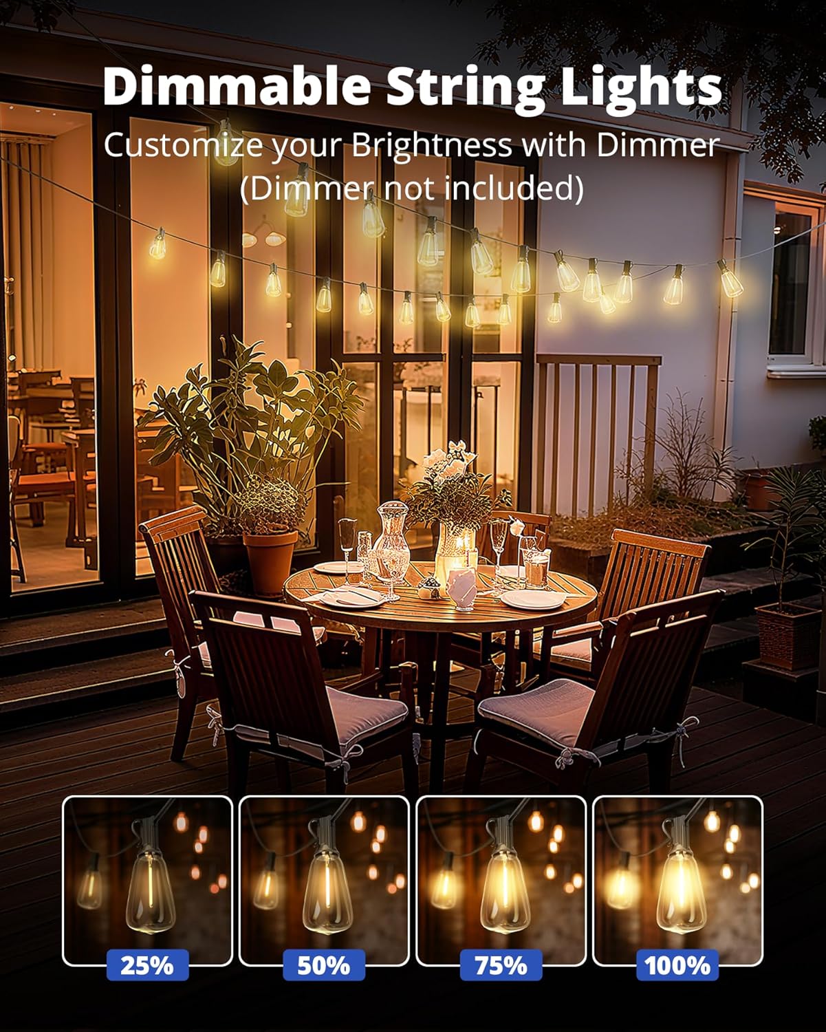2700k warm white color temperature for cozy vintage ambiance
