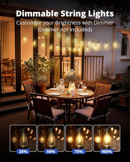 2700k warm white color temperature for cozy vintage ambiance