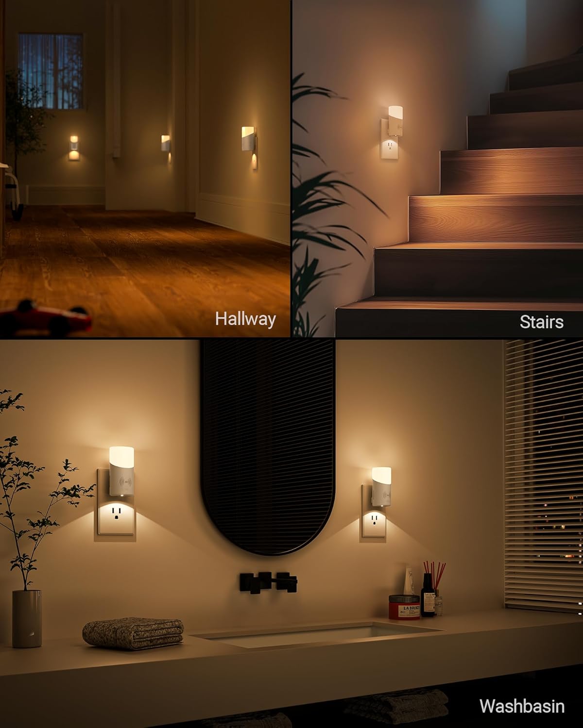 2700k warm white led at 2w, abs + polycarbonate construction