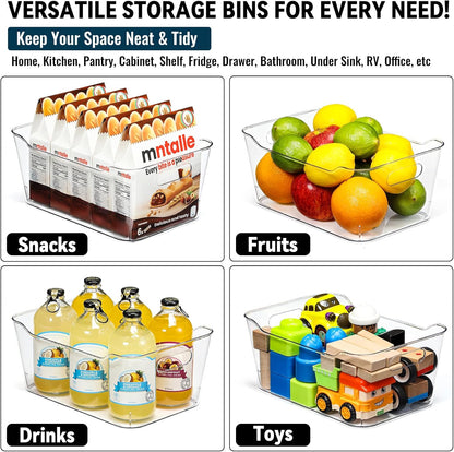 3.7-liter capacity per medium bin with compact footprint for tight shelves