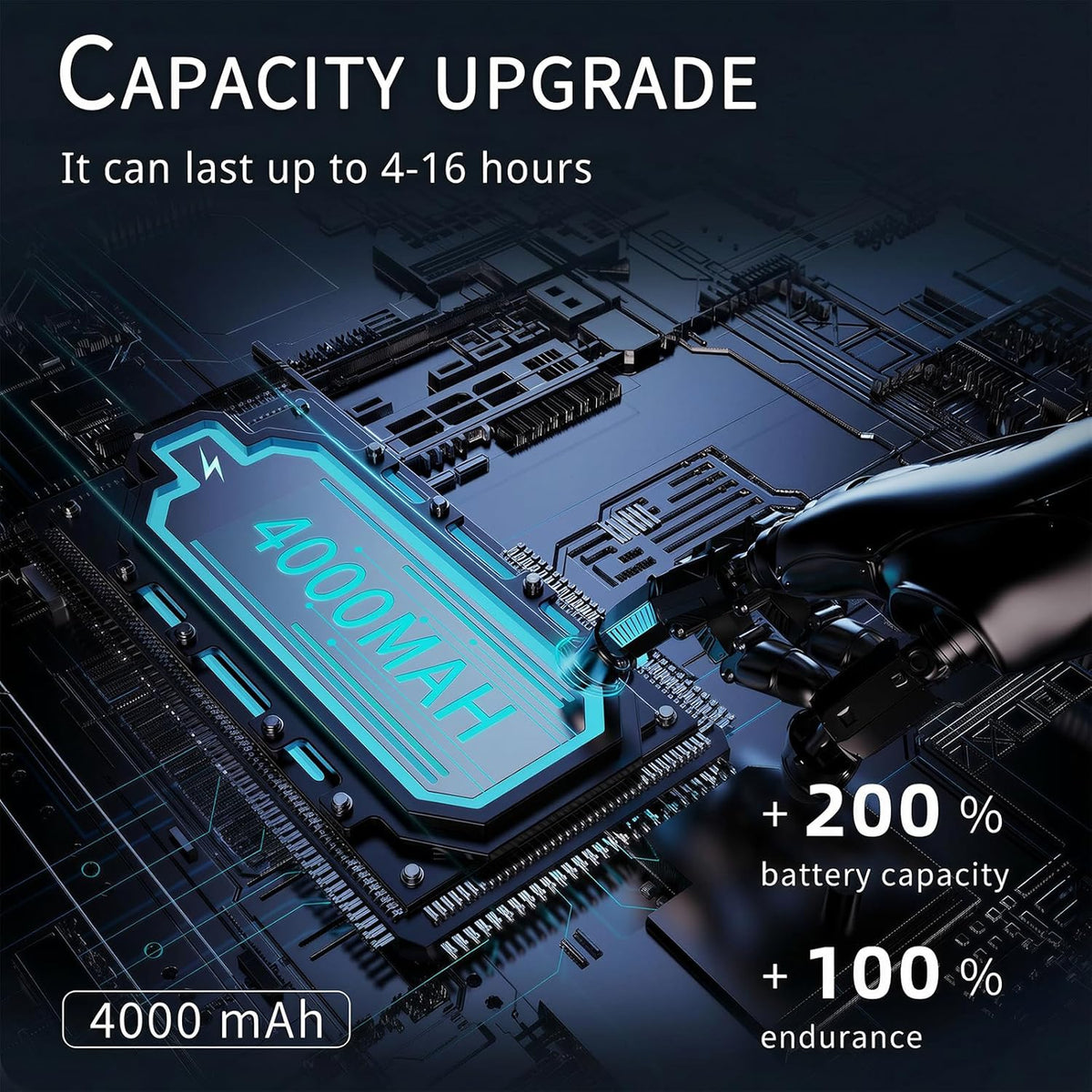 3 adjustable speed settings controlled by push button
