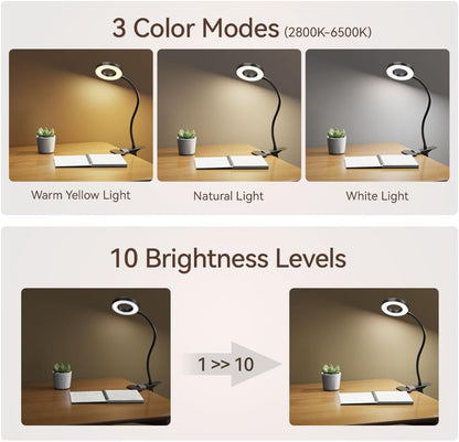 3 color temperature modes × 10 brightness levels (30 total settings)