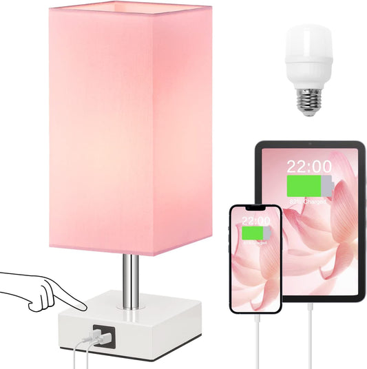 3-level touch dimming via tap on base or pole (low / medium / high)