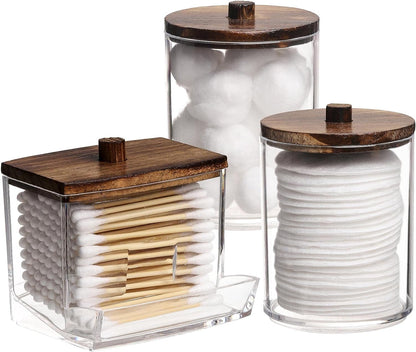 3-pack set containing one 7oz jar and two 10oz jars for tiered storage sizing
