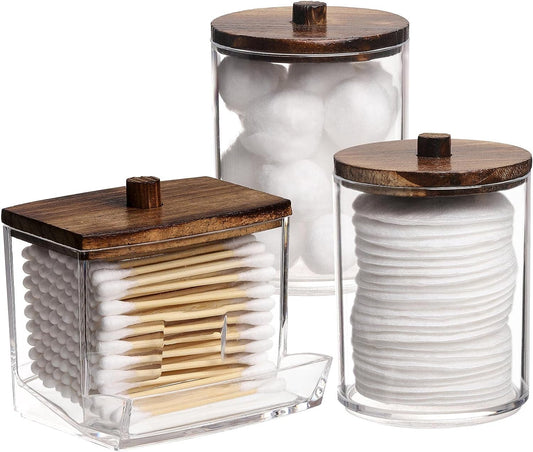 3-pack set containing one 7oz jar and two 10oz jars for tiered storage sizing