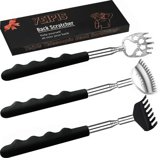 3-pack set with bear claw, 7-teeth rake, and 15-teeth rake scratcher heads