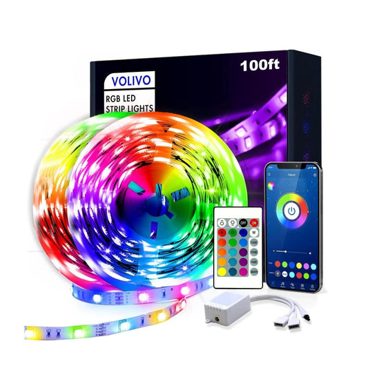 3 rolls totaling 300ft of rgb led strip with 6 length variants (25ft to 300ft)